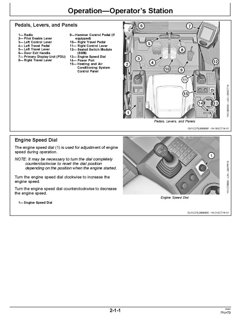 John Deere E330LC and E360 Crawler Excavators (Gen B, SN. from C000001, D000001) Operators Manual (OMT401302X19)