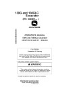 John Deere 130G and 130GLC (SN: from D040001) Crawler Excavators Operators Manual (OMT407103X19)