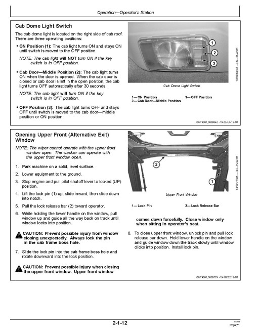John Deere 130G and 130GLC (SN: from D040001) Crawler Excavators Operators Manual (OMT407103X19)