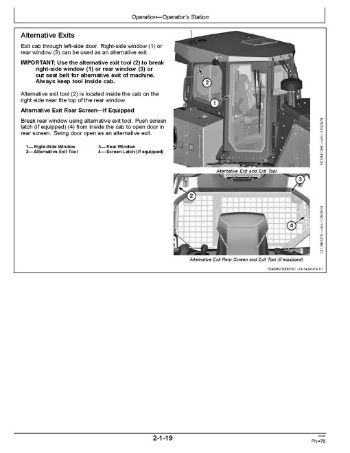 John Deere 850L PL Pipelayer Ready Crawlers (PIN: from 1T0850LP_ _F352989) Operators Manual (OMT415020X19)