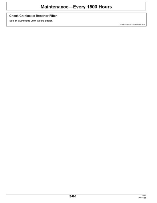 John Deere E36ZS Compact Excavators (PIN: from WNCE036A_ _D016000) Operators Manual (OMT434731X019)
