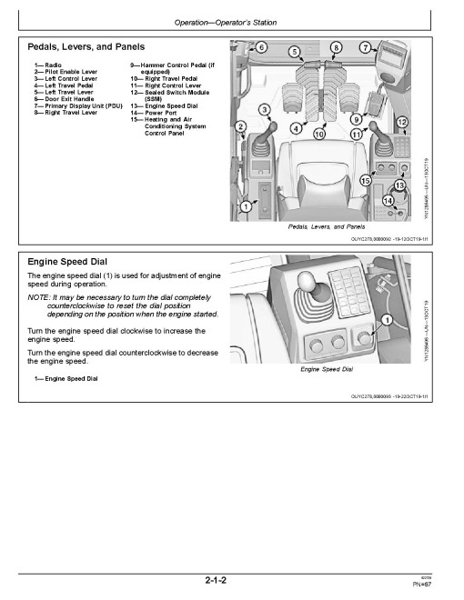 John Deere E130 (SN: from D000001) and E140LC (SN: from D000001) Crawler Excavators Operators Manual (OMT437138X019)