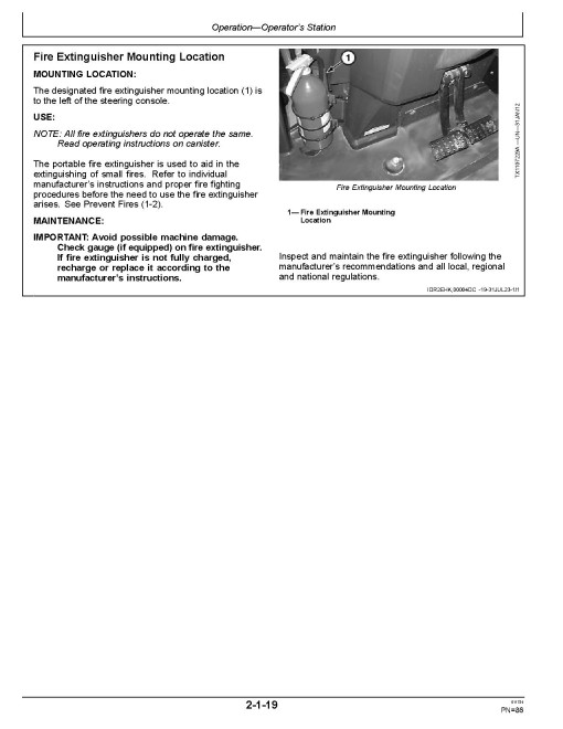 John Deere 410L (PIN from 1T0410LX_ _C390996) Backhoe Loaders Operators Manual (OMT446079X019)
