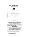 John Deere 160 P Crawler Excavators (PIN: from 1FF160PA_ _F_00001) Operators Manual (OMT473388X019)