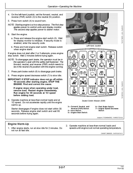 John Deere 850 P Crawler Dozers (SN: from FX11340) Operators Manual (OMT473901X019)