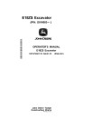 John Deere E18ZS Compact Excavators (PIN: from WNPE018A_ _D016083) Operators Manual (OMT474367X19)