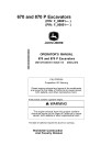 John Deere 670 P and 870 P Crawler Excavators (SN. from F_00001) Operators Manual (OMT476125X019)