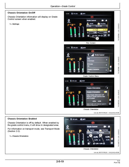 John Deere 550 P Crawler Dozers (SN. from LX01837, MX01837) Operators Manual (OMT480070X019)