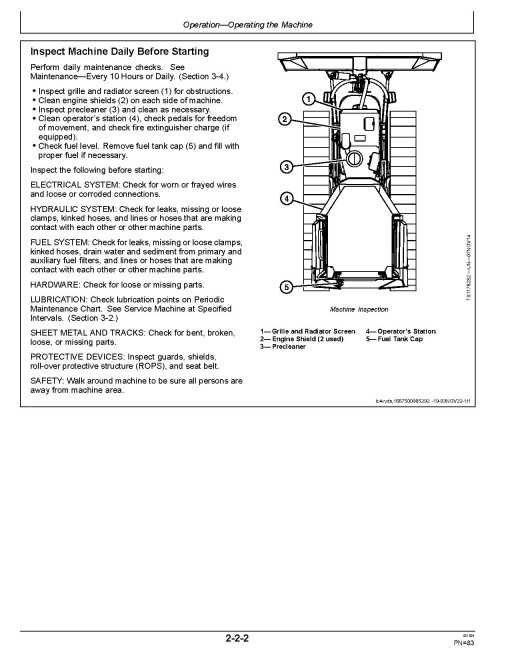 John Deere 650 P Crawler Dozers (SN. from DX01837) Operators Manual (OMT480073X019)