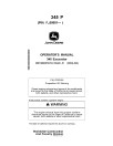 John Deere 345 P Crawler Excavators (PIN: from 1FF345PA_ _F_00001) Operators Manual (OMT480097X019)