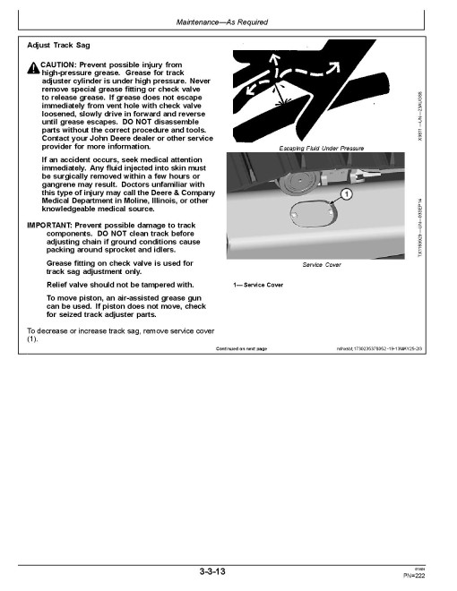 John Deere 850 X E-Drive Dozers (SN. from FX11340) Operators Manual (OMT481831X019)