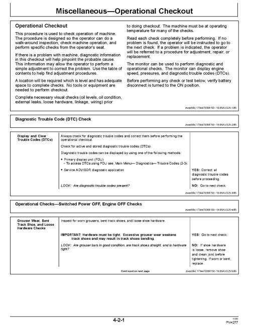 John Deere 750 P Crawler Dozers (SN. from FX11340) Operators Manual (OMT482233X019)