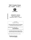 John Deere 700 P Crawler Dozers (SN. from FX11340) Operators Manual (OMT482234X019)