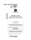 John Deere 620 P and 622 P Motor Graders (SN. from D_10524, L_10524) Operators Manual (OMT484862X019)