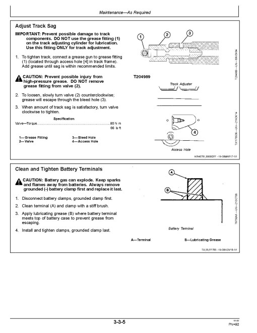 John Deere 17P Compact Excavators (PIN: from 1FF017P A_ _K _00001) Operators Manual (OMT489504X019)