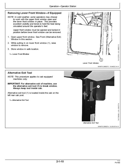 John Deere 26P Compact Excavators (Gen A, PIN: from 1FF026P A_ _K_00001) Operators Manual (OMT489505X019)