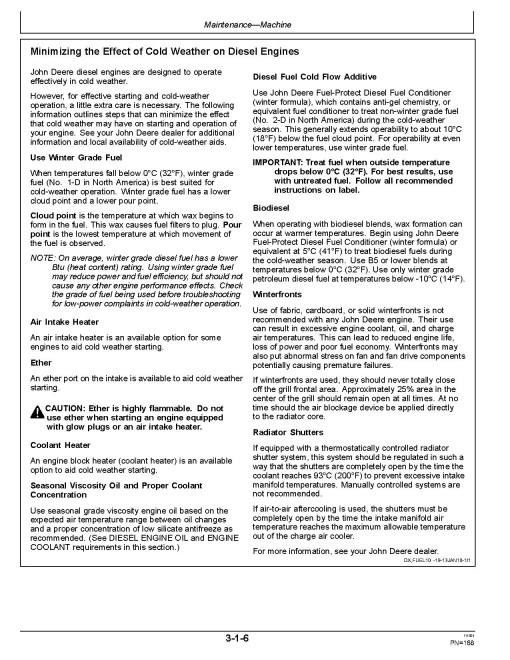 John Deere 620 P and 622 P Motor Graders (SN. from C_00001, D_00001) Operators Manual (OMT494130X019)