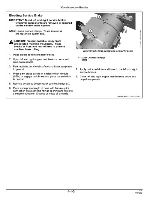John Deere 620 P and 622 P Motor Graders (SN. from C_00001, D_00001) Operators Manual (OMT494130X019)