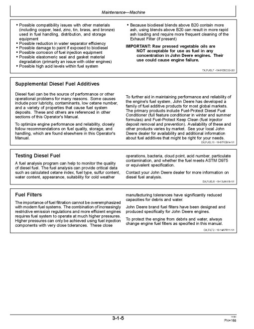 John Deere 670 P and 672 P Motor Graders (SN. from C_00001, D_00001) Operators Manual (OMT494131X019)