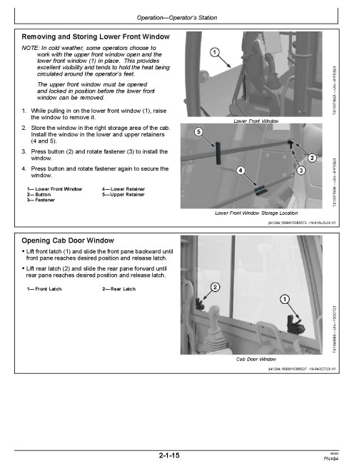 John Deere 380 P Crawler Excavators (SN: from L_00001) Operators Manual (OMT497965X019)