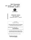 John Deere 130 P Crawler Excavators (PIN: from 1F9130PA_ _D_00001) Operators Manual (OMT499729X019)