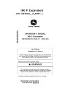 John Deere 160 P Crawler Excavators (PIN: from 1F9160PA_ _D_00001) Operators Manual (OMT499734X019)