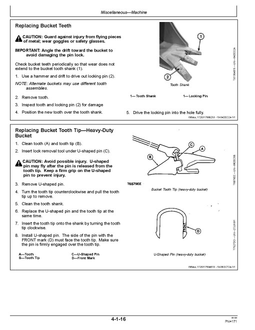 John Deere 17P Compact Excavators (SN: from K000001) Operators Manual (OMT506563X019)
