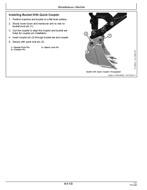 John Deere 26P Compact Excavators (Gen B, PIN: from 1T0026PB_ _ K000001) Operators Manual (OMT506575X019)