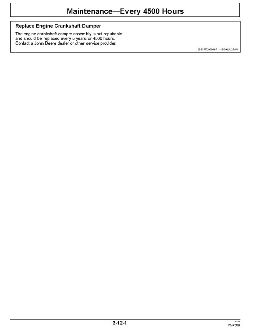 John Deere 620 P and 622 P Motor Graders (SN. from C_00001, D_00001, F_00001) Operators Manual (OMT507665X019)