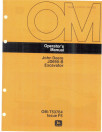 John Deere JD690-B Crawler Excavators Operators Manual (OMT53764)