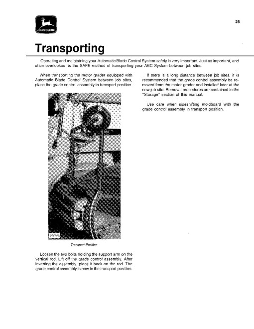 John Deere 570A Motor Graders set of Operators Manuals (OMT78880)