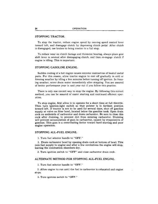 John Deere 40 Utility Tractors (North America) Operators Manual (OMT61053)