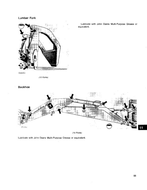 John Deere 555 (JD555) Crawler Loaders Operators Manual (OMT70878)