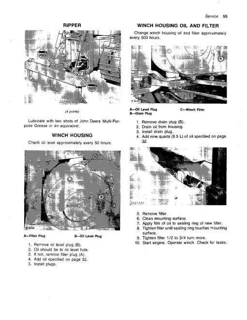 John Deere 450C (JD450-C) Crawler Loaders Operators Manual (OMT71337)