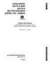 John Deere 770A (JD770-A) and 772A (JD772-A) Motor Graders (SN: up to 500603) set of Operators Manuals (OMT71941)