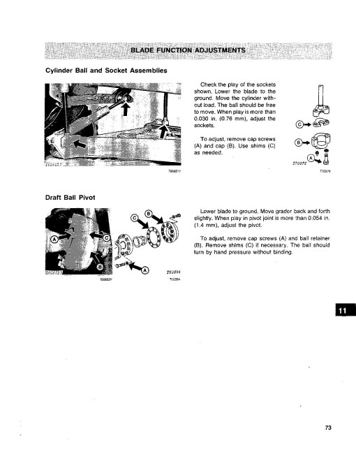 John Deere 770A (JD770-A) and 772A (JD772-A) Motor Graders (SN: up to 500603) set of Operators Manuals (OMT71941)