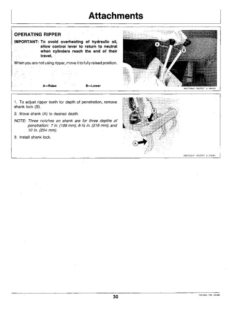 John Deere 555A (JD555-A) Crawler Loaders Operators Manual (OMT75124)