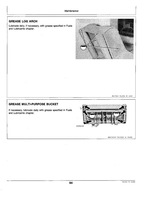 John Deere 555A (JD555-A) Crawler Loaders Operators Manual (OMT75124)