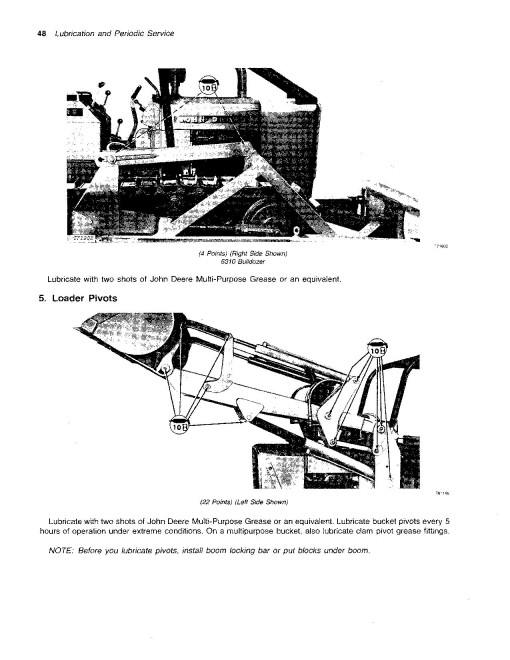 John Deere 350C Crawler Dozers and 350C Crawler Loaders Operators Manual (OMT79469)