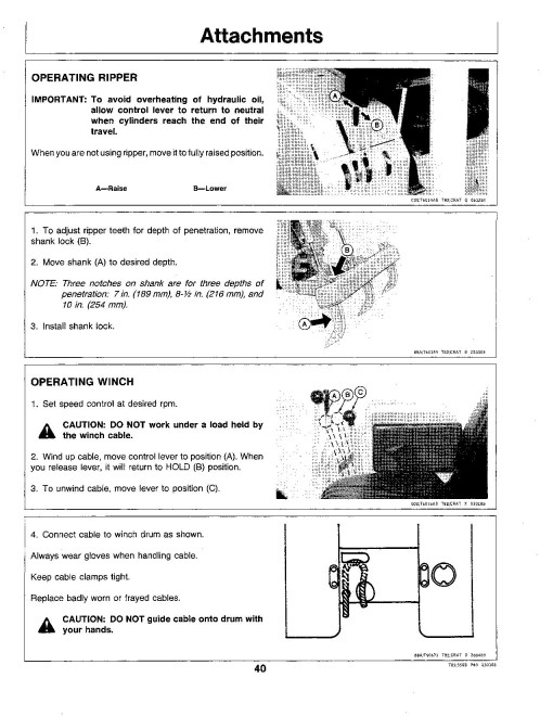 John Deere 550B Crawler Dozers and 555B Crawler Loaders Operators Manual (OMT81348)