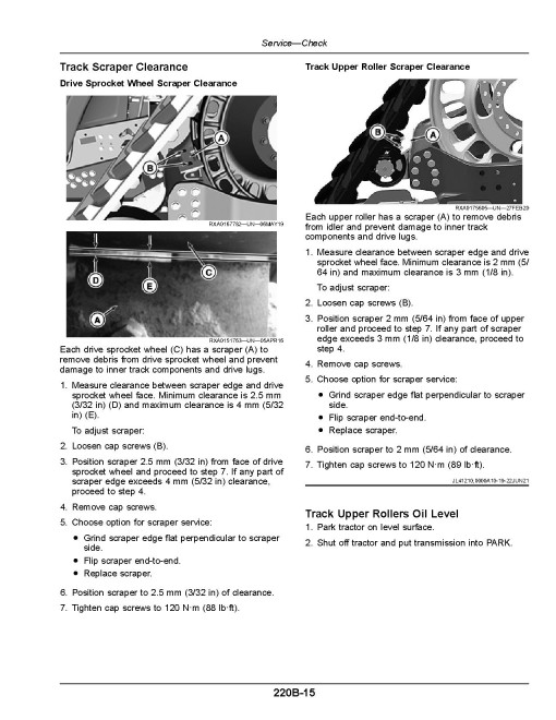 John Deere 8RX 310, 8RX 340, 8RX 370 and 8RX 410 Tracked Tractors (SN: 806001 - 808000, Europe) Operators Manual (OMTA28837)