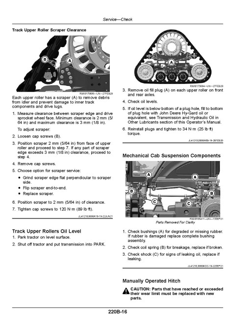 John Deere 8RX 310, 8RX 340, 8RX 370 and 8RX 410 Tracked Tractors (SN: 808001 - 810000, Europe) Operators Manual (OMTA30796)