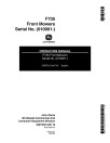 John Deere F735 Front Mowers (SN: from 010001) (North America) Operators Manual (OMTCU12447)