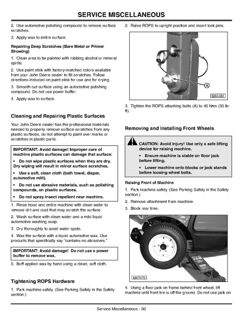 John Deere 1435 and 1445 Front Mowers (SN: 010001 - 020000) (Export Edition) Operators Manual (OMTCU13566)