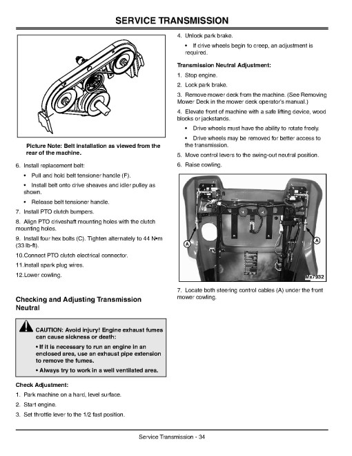 John Deere ZTrak F680 Front Mowers (SN: from 020001) (North America) Operators Manual (OMTCU14008)