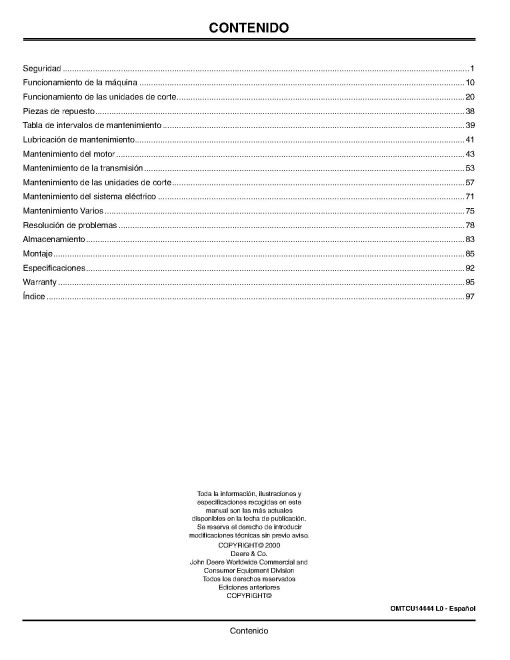John Deere 3215B, 3235B (SN:010001-030000); 3225B (SN:010001-020000) Lightweight Fairway Mowers (N.America) Operators Manual (OMTCU14444)