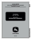 John Deere 1435, 1445 (SN:020001-040000) and 1565 (SN:010001-030000) Front Mowers (Export Edition) Operators Manual (OMTCU15665)