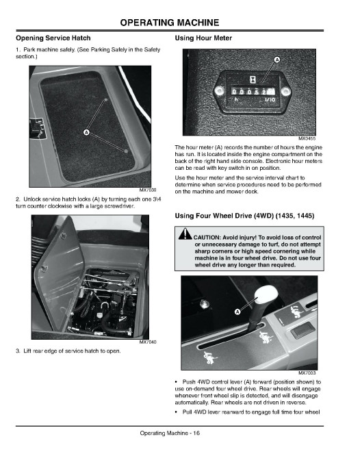 John Deere 1435, 1445 (SN:020001-040000) and 1565 (SN:010001-030000) Front Mowers (Export Edition) Operators Manual (OMTCU15665)