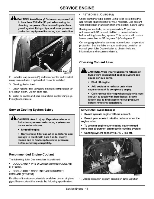 John Deere 3215B, 3235B (SN:030001-) and 3225B (SN:020001-) Lightweight Fairway Mowers (Export) Operators Manual (OMTCU16382)