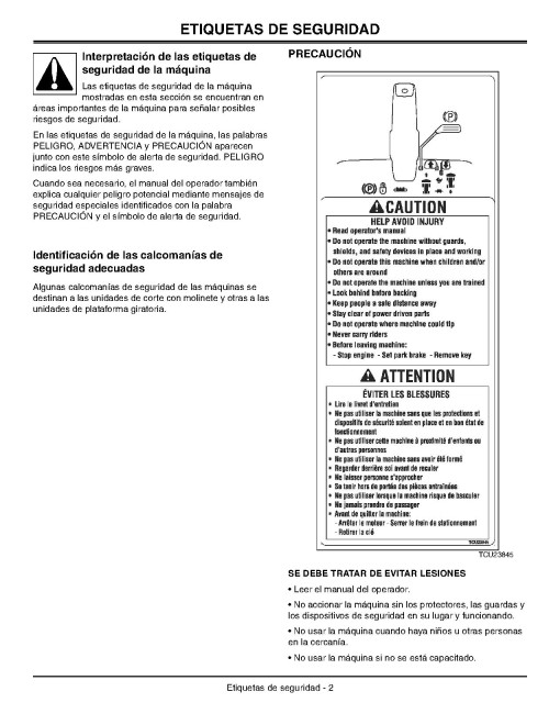 John Deere 7500, 7700, 8500, 8700, 8800 Lightweight Fairway Mowers (SN:000001-020000) (N.America) Operators Manual (OMTCU22020)